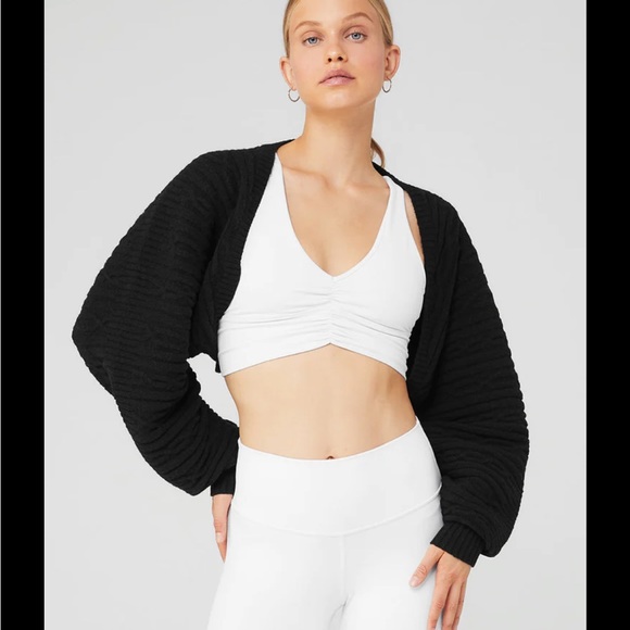 ALO Yoga Sweaters Alo Yoga Cable Knit Shawl Poshmark